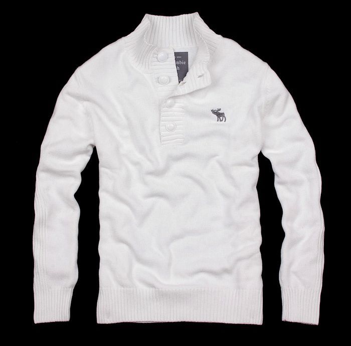 Abercrombie Fitch Hombres Ponte de pie de cuello Jersey AF6407